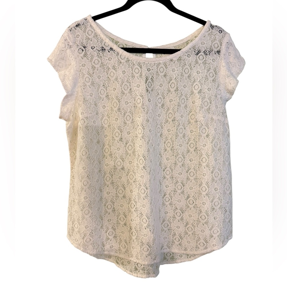 STYLUS‎ White Lace Blouse